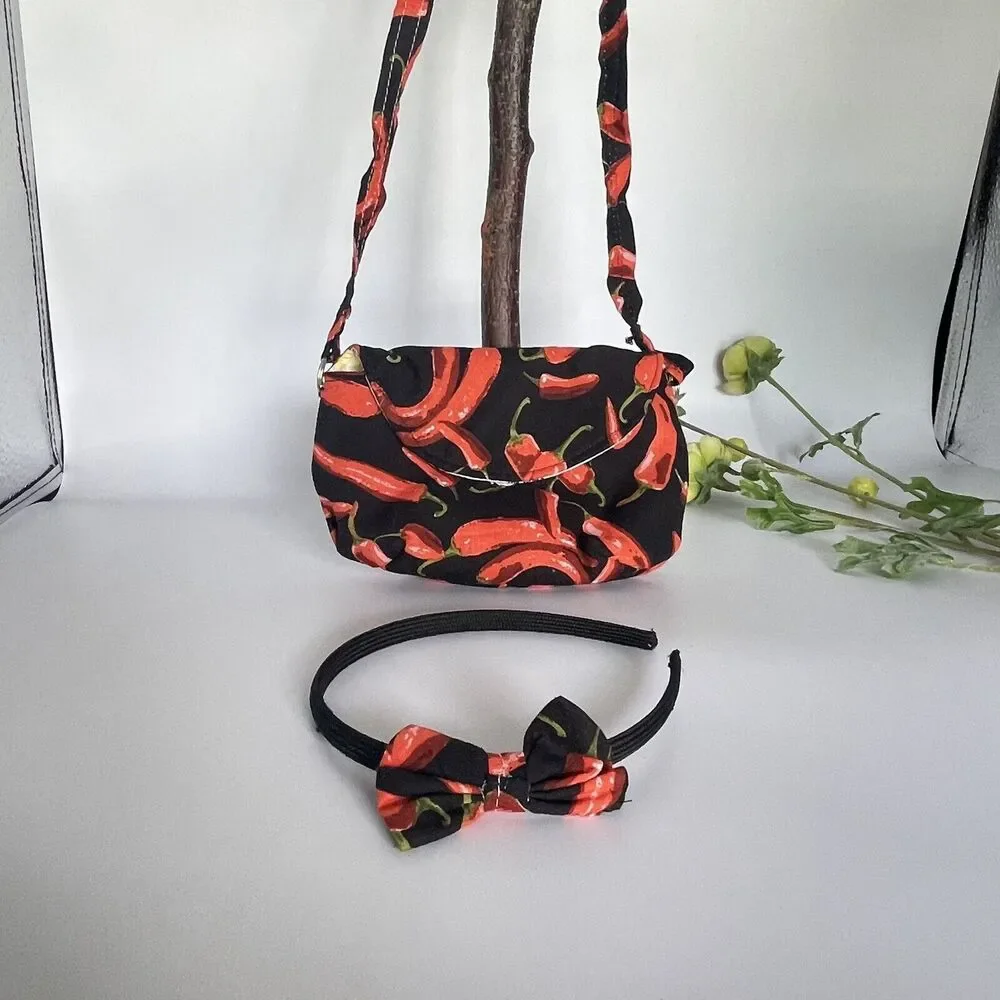 Girls Accessories Chili’s Purse Bag & Headband Set crossbody